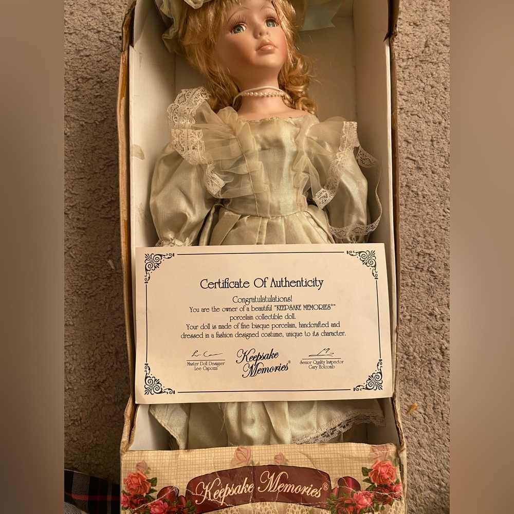 KeepSake Memories Porcelain collectible doll